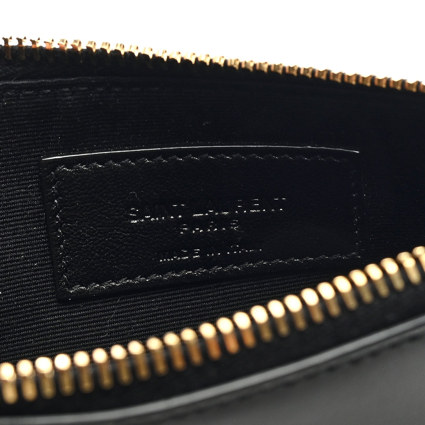 Smooth Calfskin Zip Pouch Black