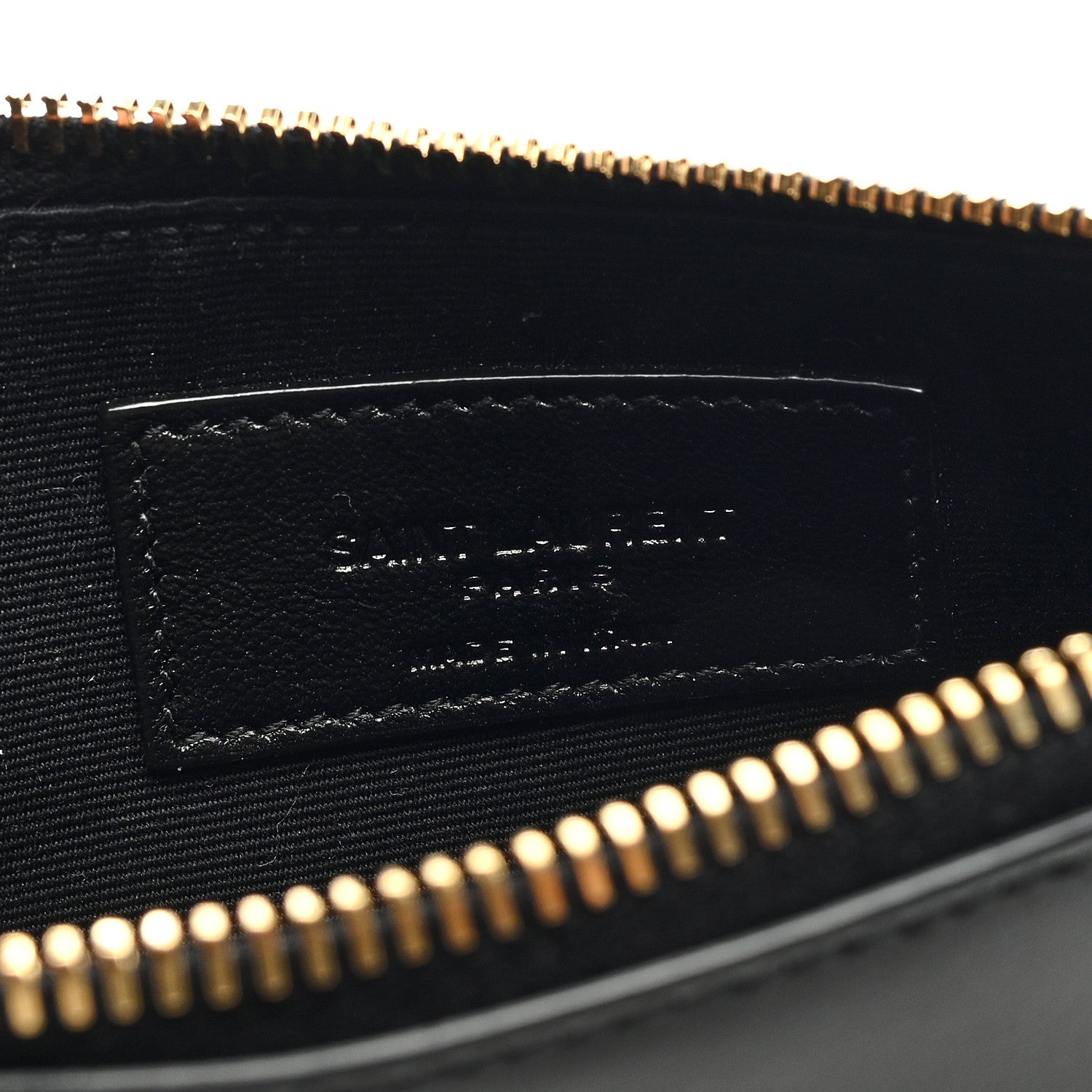 Saint Laurent Smooth Calfskin Zip Pouch Black 6 of 6