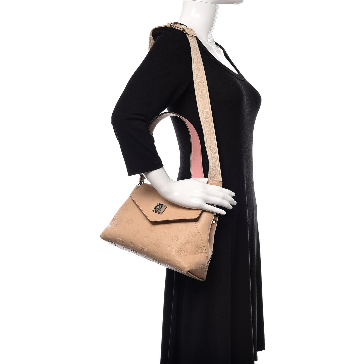 Calfskin Ottomar Monogram Small Original Crossbody Bag New Beige
