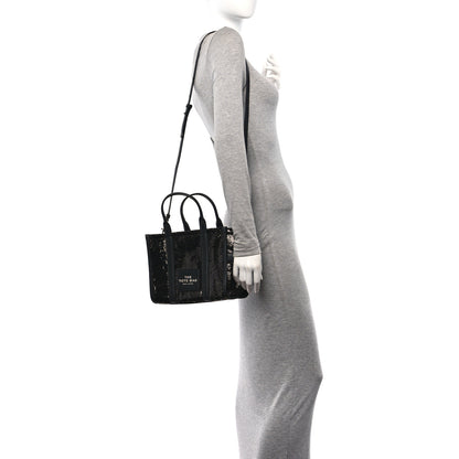 Marc Jacobs Sequin Small The Tote Bag Black 2 of 10