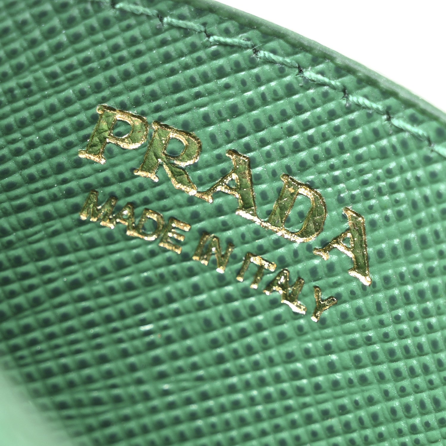 Prada Saffiano Triangle Card Case Mango 6 of 9