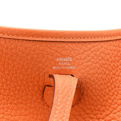 Hermes Taurillon Clemence Evelyne TPM Orange 6 of 10