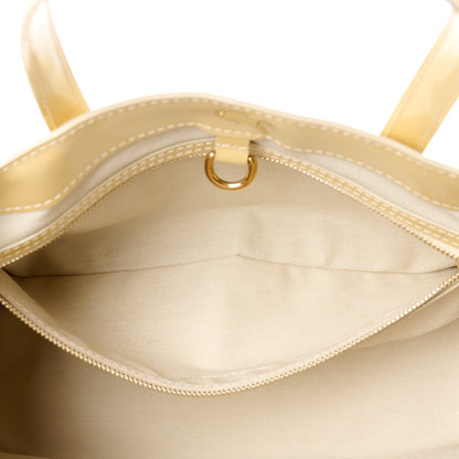 Louis Vuitton Vernis Wilshire PM Blanc Corail 6 of 16
