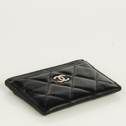 Chanel Lambskin Quilted Card Holder Black 4 of 8