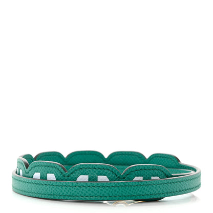 Hermes Epsom Petits Maillons Bag Strap Vert Jade Bleu Brume 2 of 4