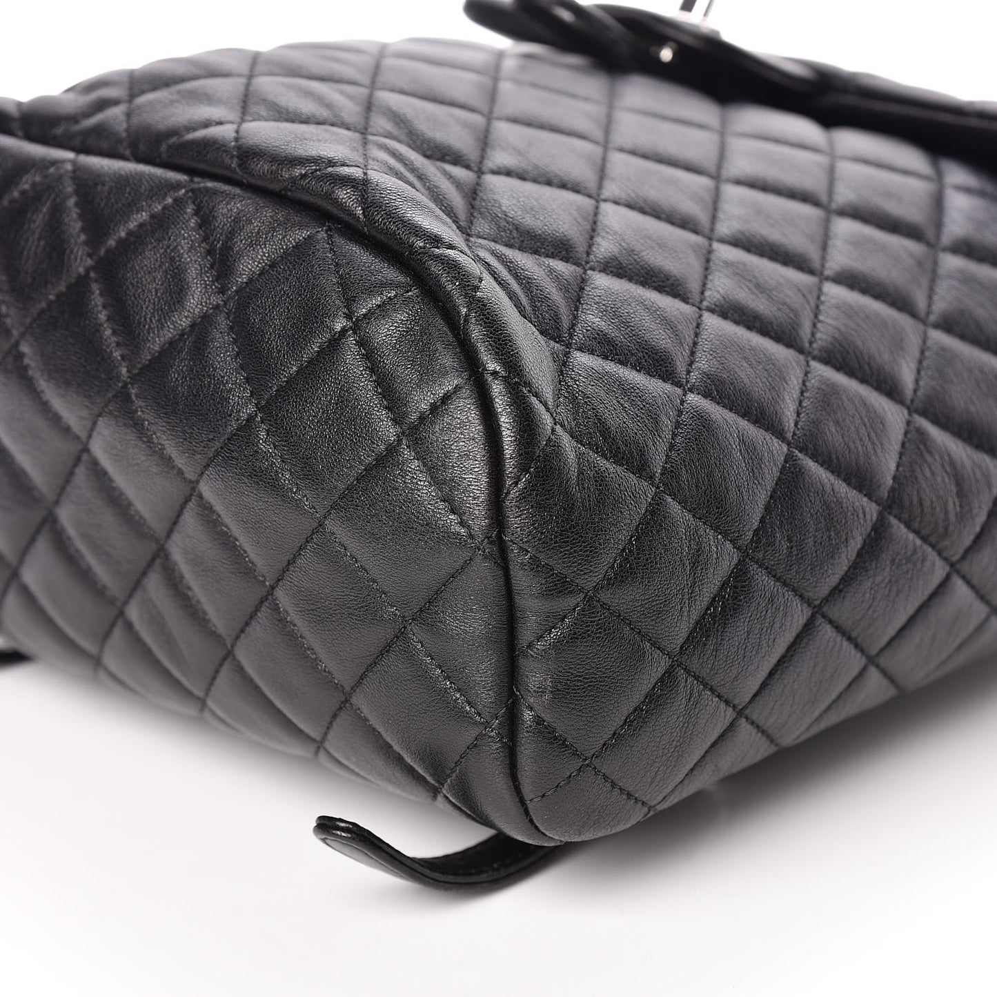 Lambskin Quilted Small Urban Spirit Backpack Black