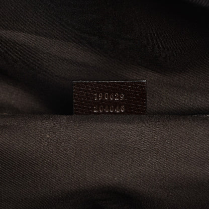 Gucci Denim Monogram Large Carry On Duffle Dark Brown 8 of 8