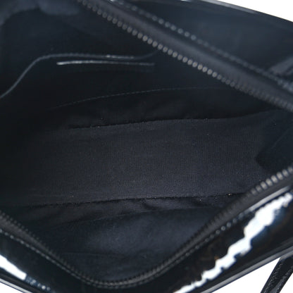 Saint Laurent Patent Calfskin Matelasse Monogram Lou Camera Bag Black 5 of 9