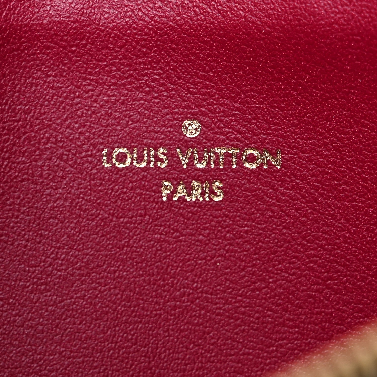 Louis Vuitton Monogram Felicie Chain Wallet Zippered Insert Fuchsia 6 of 6