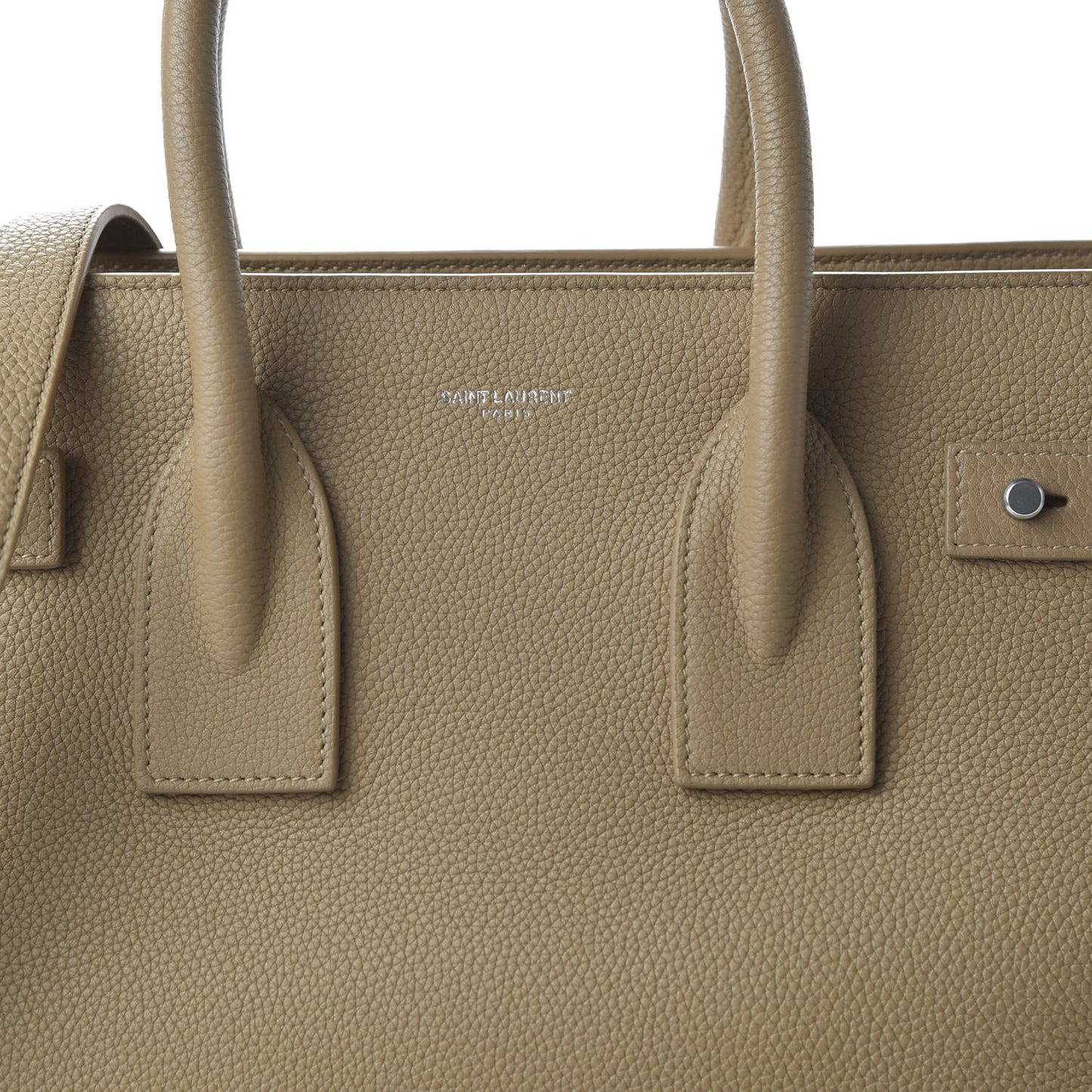 Grained Calfskin Small Supple Sac De Jour Sable Beige