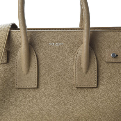 Saint Laurent Grained Calfskin Small Supple Sac De Jour Sable Beige 9 of 10