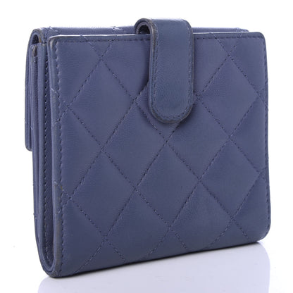 Chanel Lambskin Quilted Compact French Flap Wallet Lavender 3 of 10