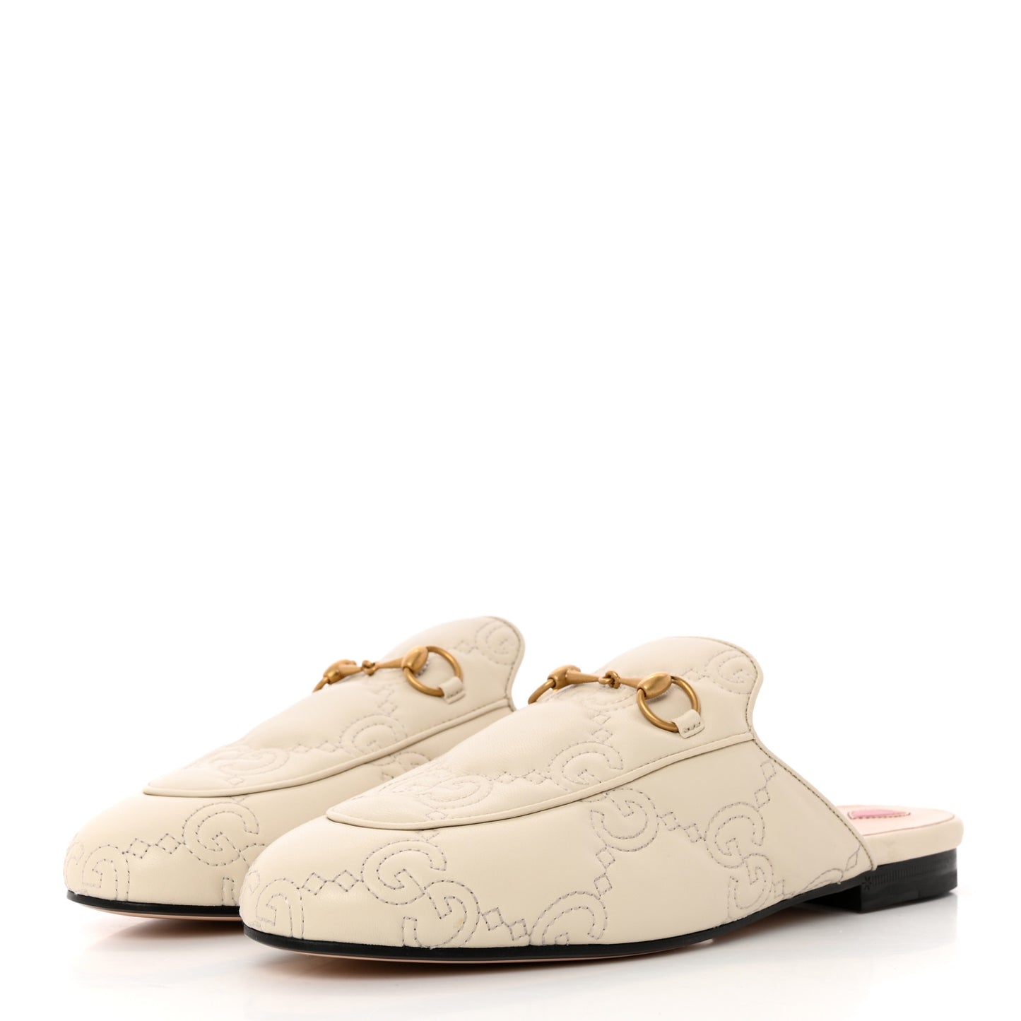 Nappa GG Matelasse Charlotte Slippers 40 Milk White
