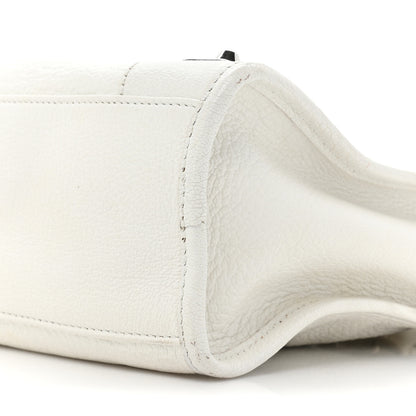 Balenciaga Chevre Silver Metallic Edge Hardware S City White 8 of 17