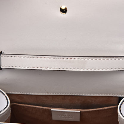 Gucci Calfskin Mini Sylvie Top Handle Bag White 16 of 17