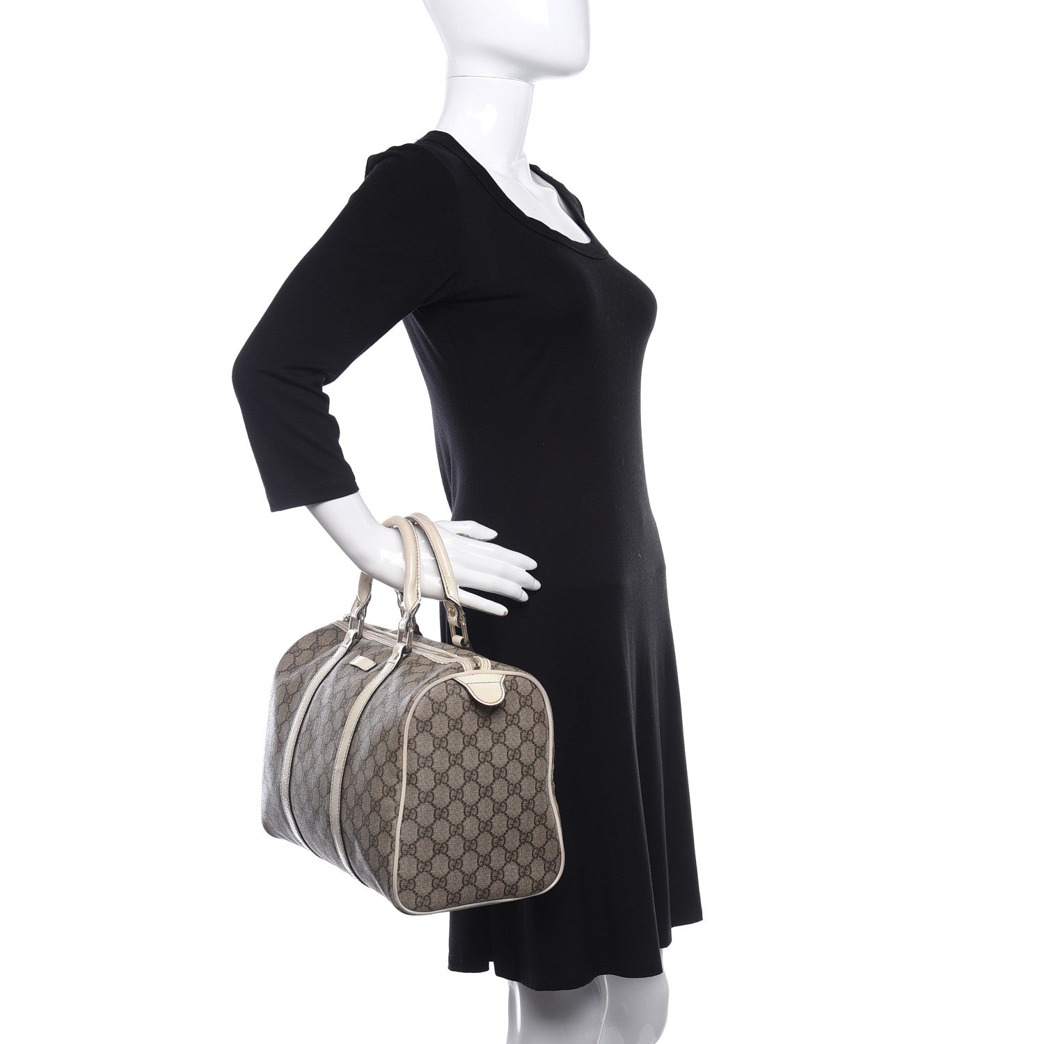 Gucci GG Plus Monogram Medium Joy Boston Off White 2 of 22