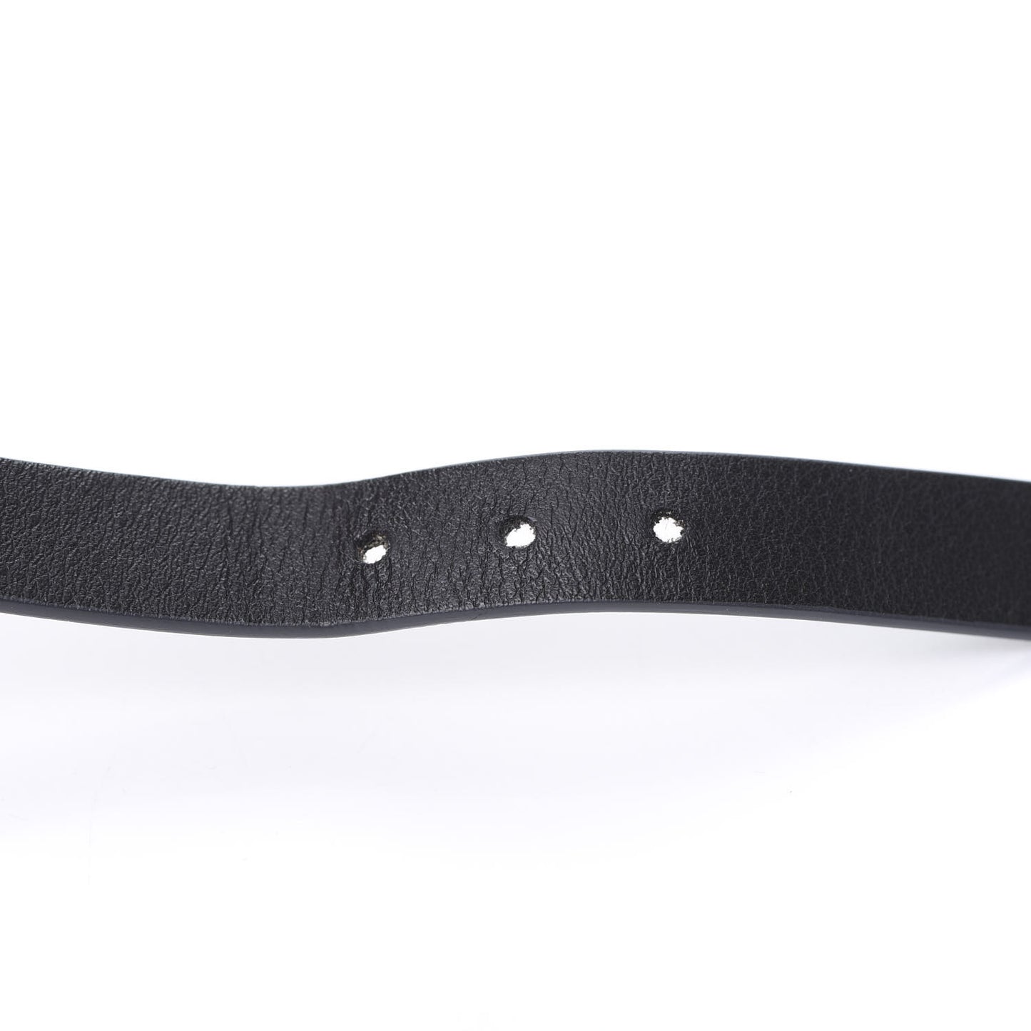 Calfskin Star J'Adior Double Bracelet Black