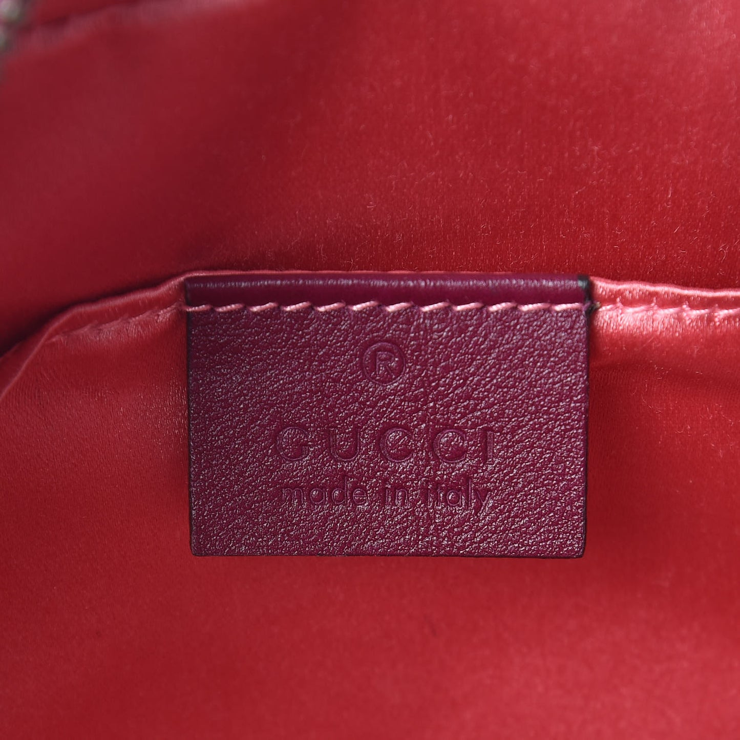 Velvet Matelasse Small GG Marmont Chain Shoulder Bag Fuchsia Violet Cyclamen