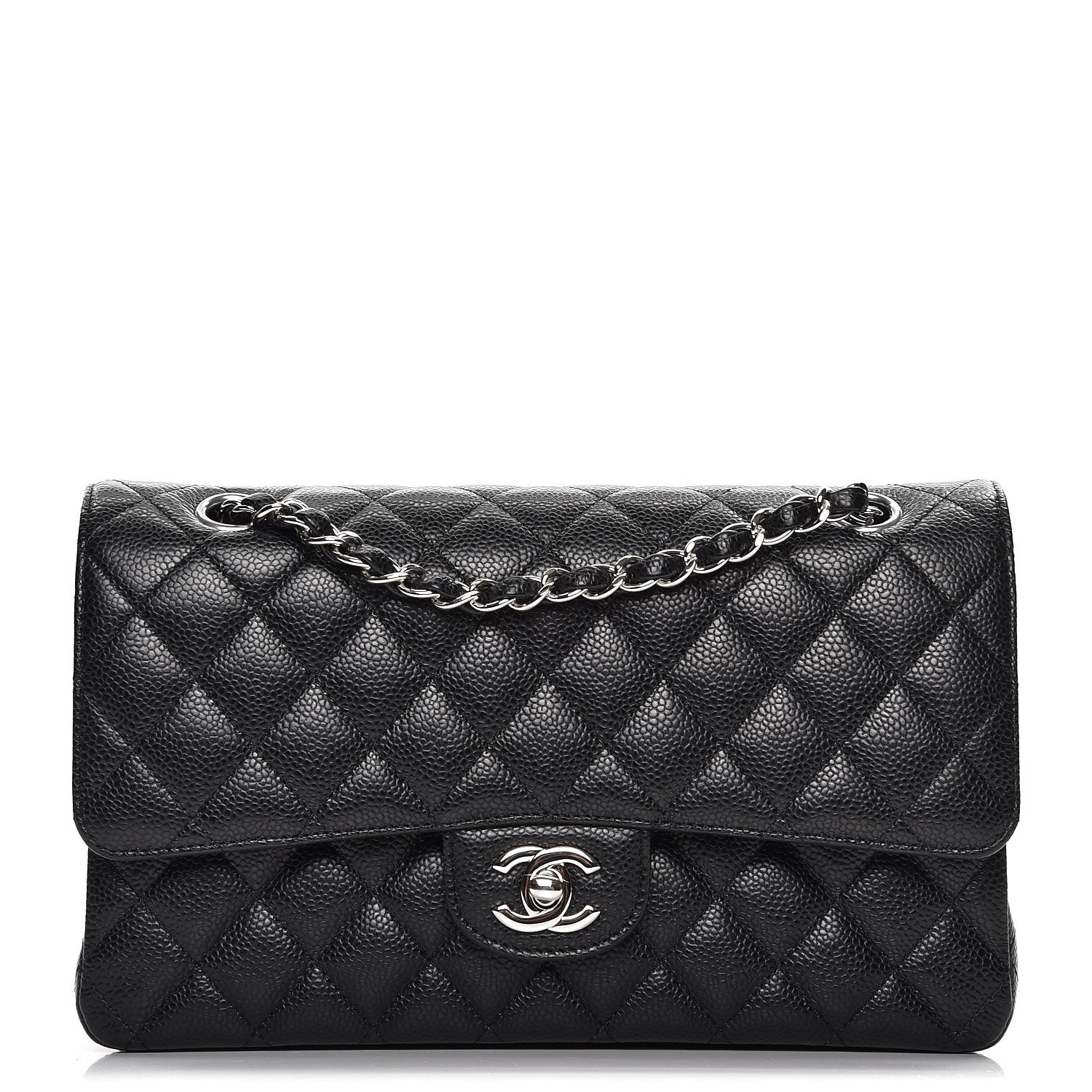 Chanel Caviar Quilted Medium Double Flap Black 1 of 9