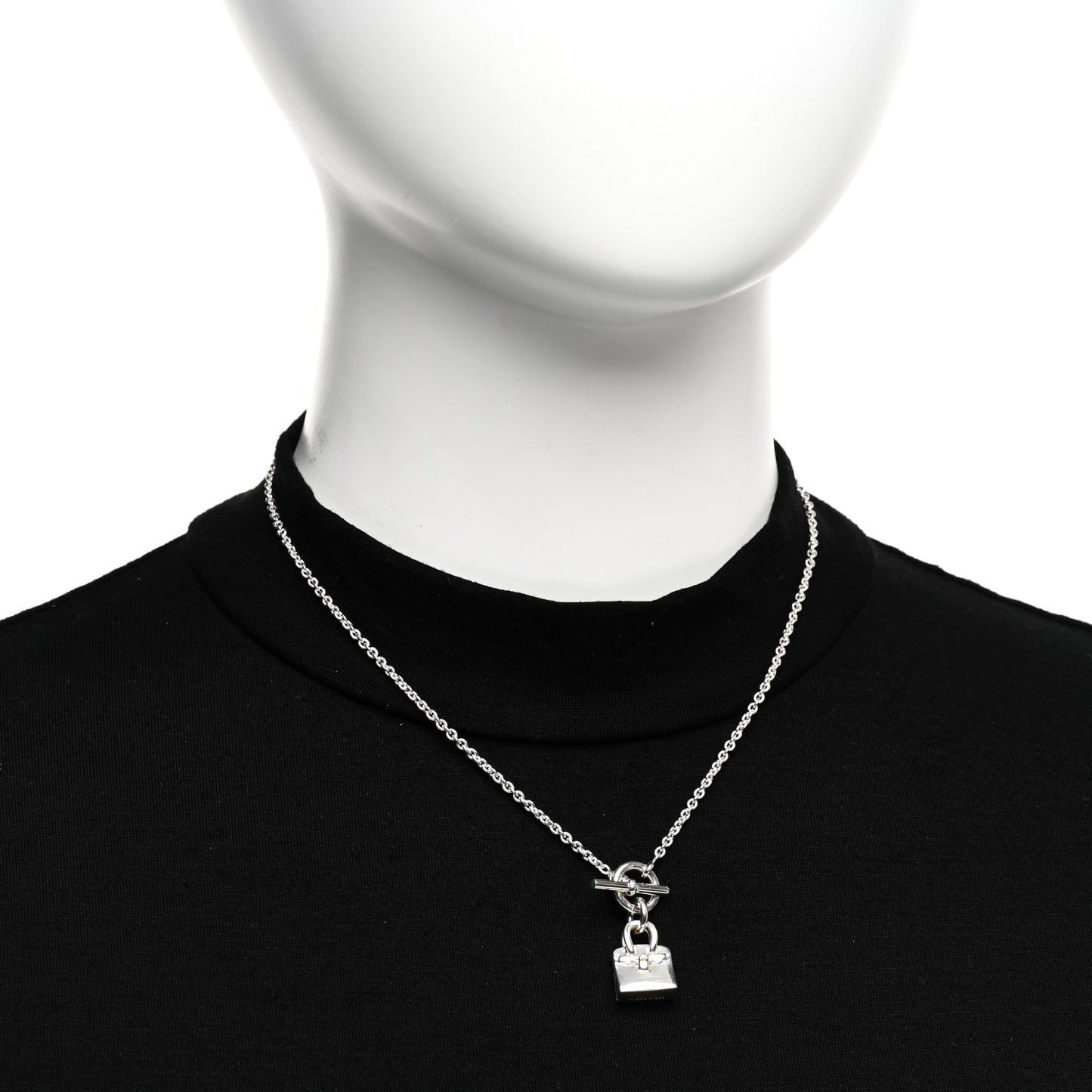 Sterling Silver Birkin Amulette Pendant Necklace