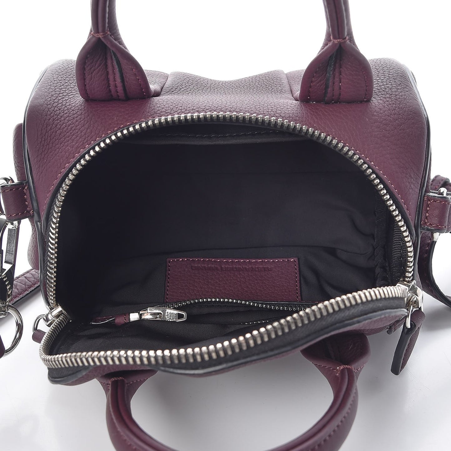 Pebbled Calfskin Mini Rockie Matte Oxblood