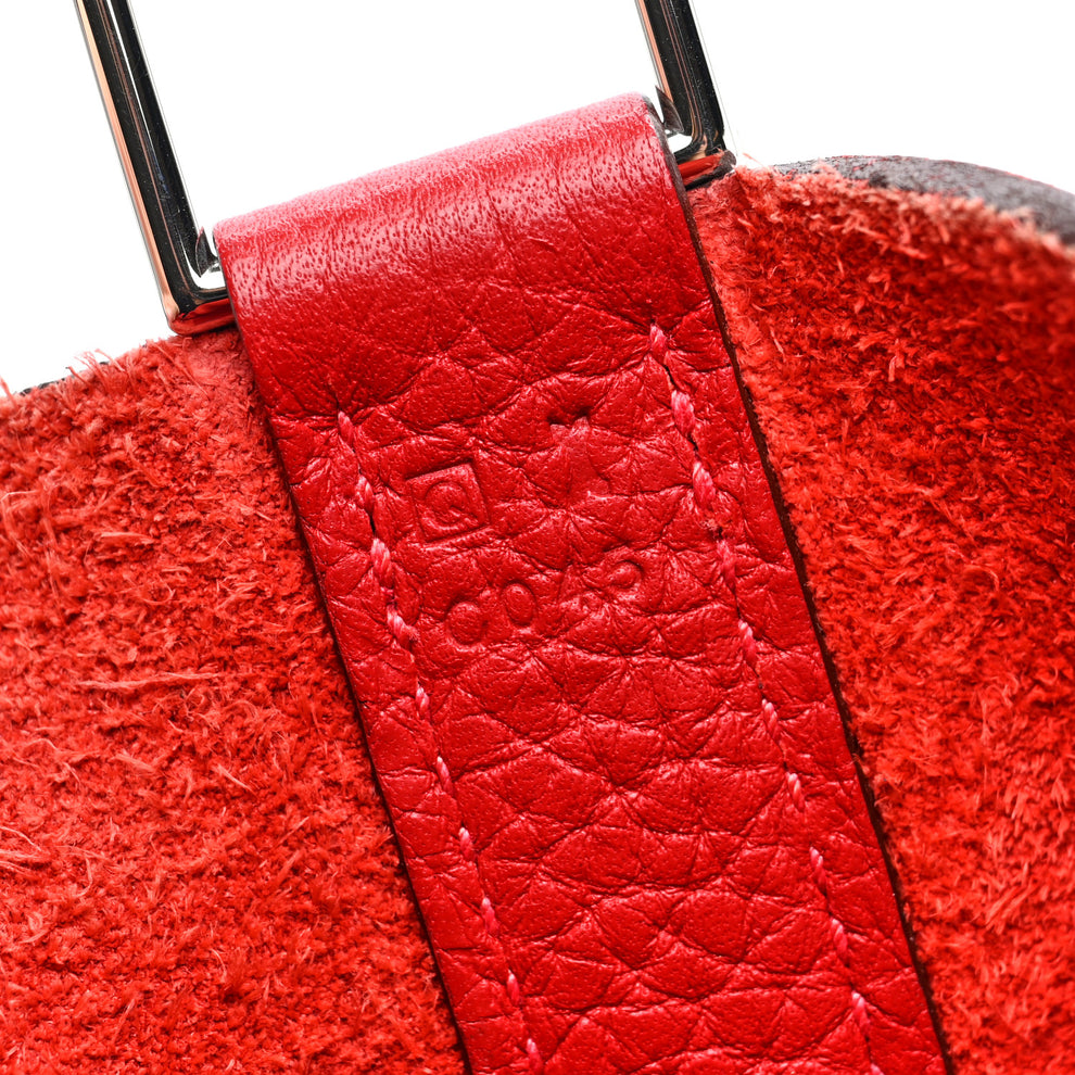 Hermes Taurillon Clemence Picotin Lock 26 GM Rouge Casaque 1976518 ...