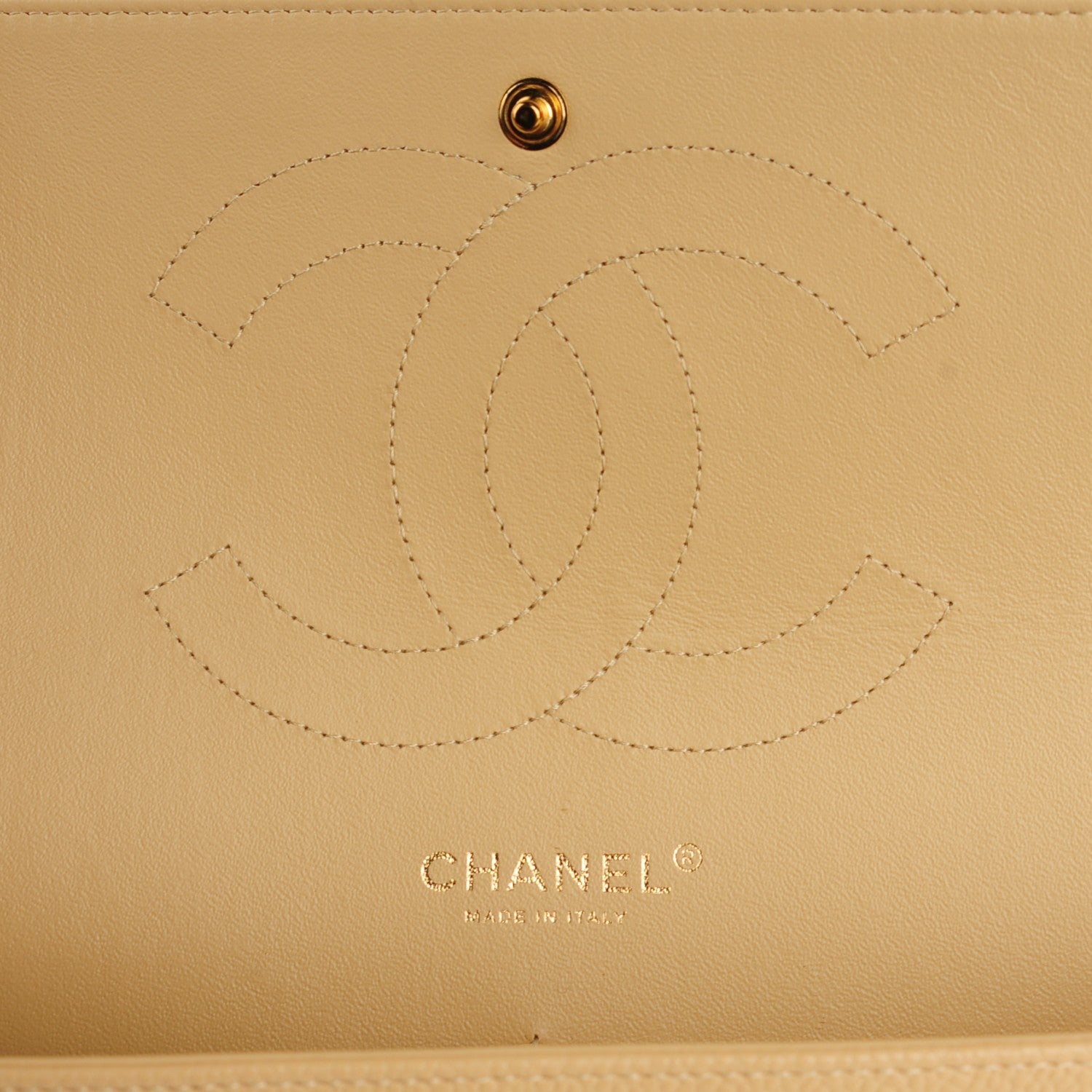 Chanel Caviar Quilted Jumbo Double Flap Beige Clair 6 of 8