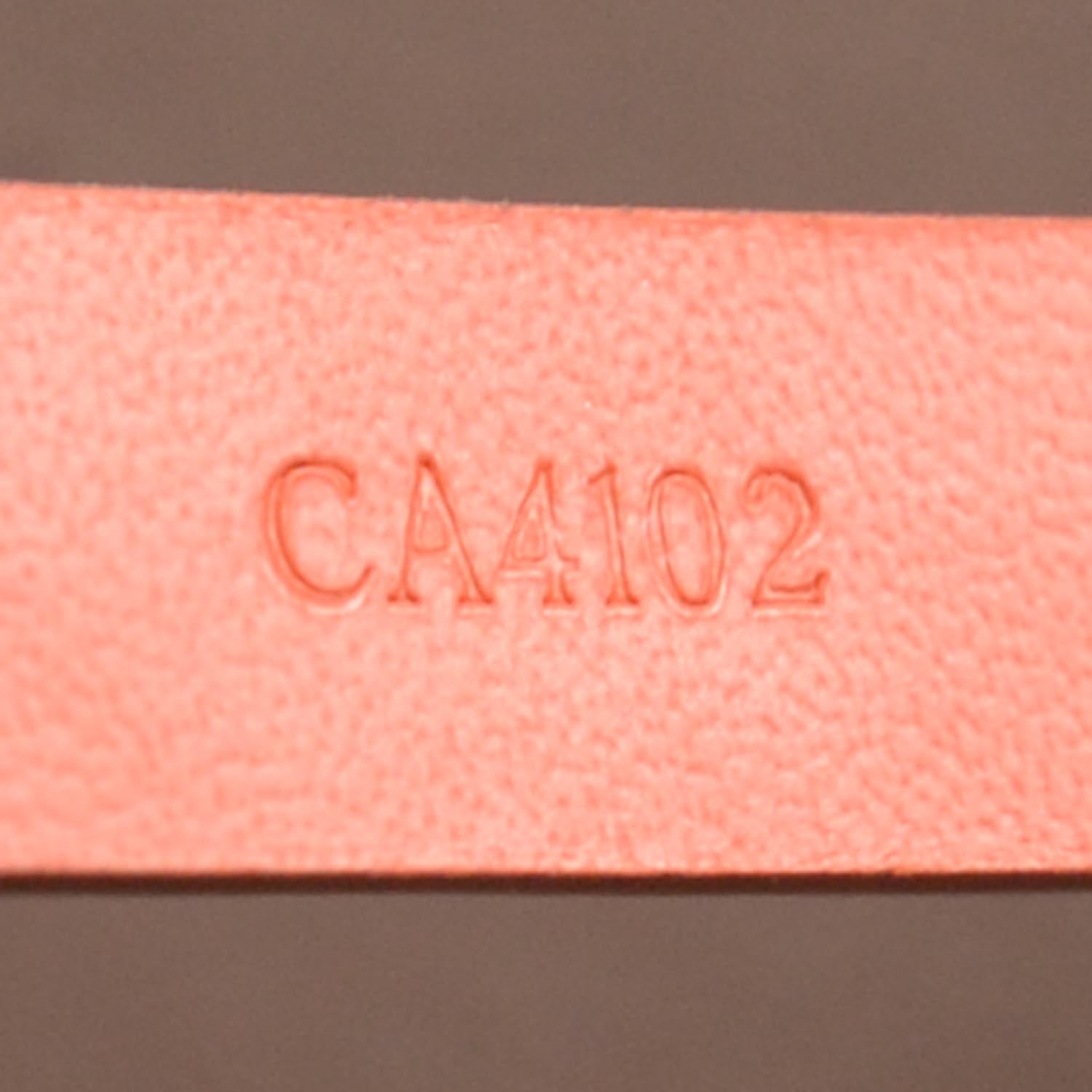 Louis Vuitton Leather Stamp It Bracelet 17 6 of 8