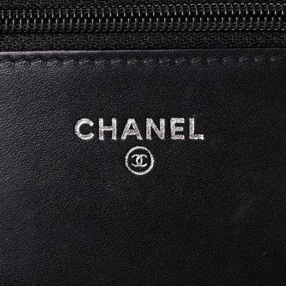 Chanel Calfskin Quilted Cambon Wallet On Chain WOC Black 5 of 10