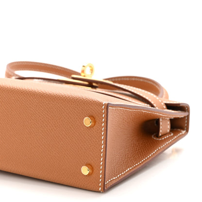 Hermes Epsom Mini Kelly Sellier 20 Gold 9 of 9