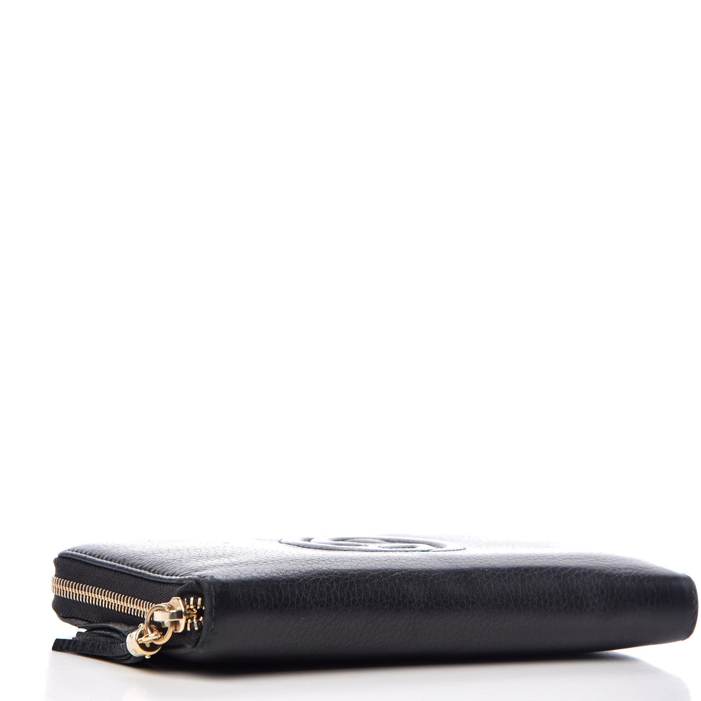 Calfskin Soho Zip Around Wallet Black