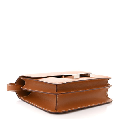 Hermes Grained Monsieur Lizard Constance 24 Gold Ombre 4 of 11