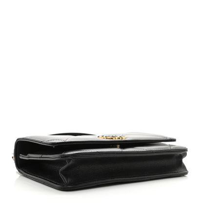 Chanel Goatskin Quilted Chanel 19 Wallet On Chain WOC Black 4 of 10
