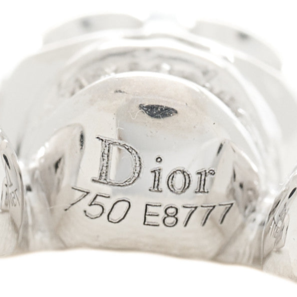 18K White Gold Diamond Tete de Mort Pendant