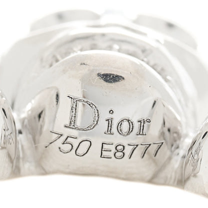 Christian Dior 18K White Gold Diamond Tete de Mort Pendant 4 of 5