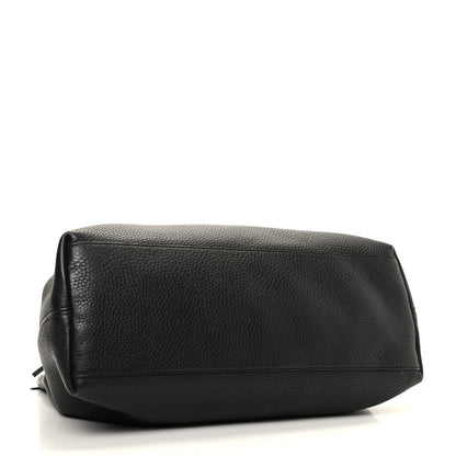 Gucci Pebbled Calfskin Medium Soho Chain Shoulder Bag Black 4 of 9