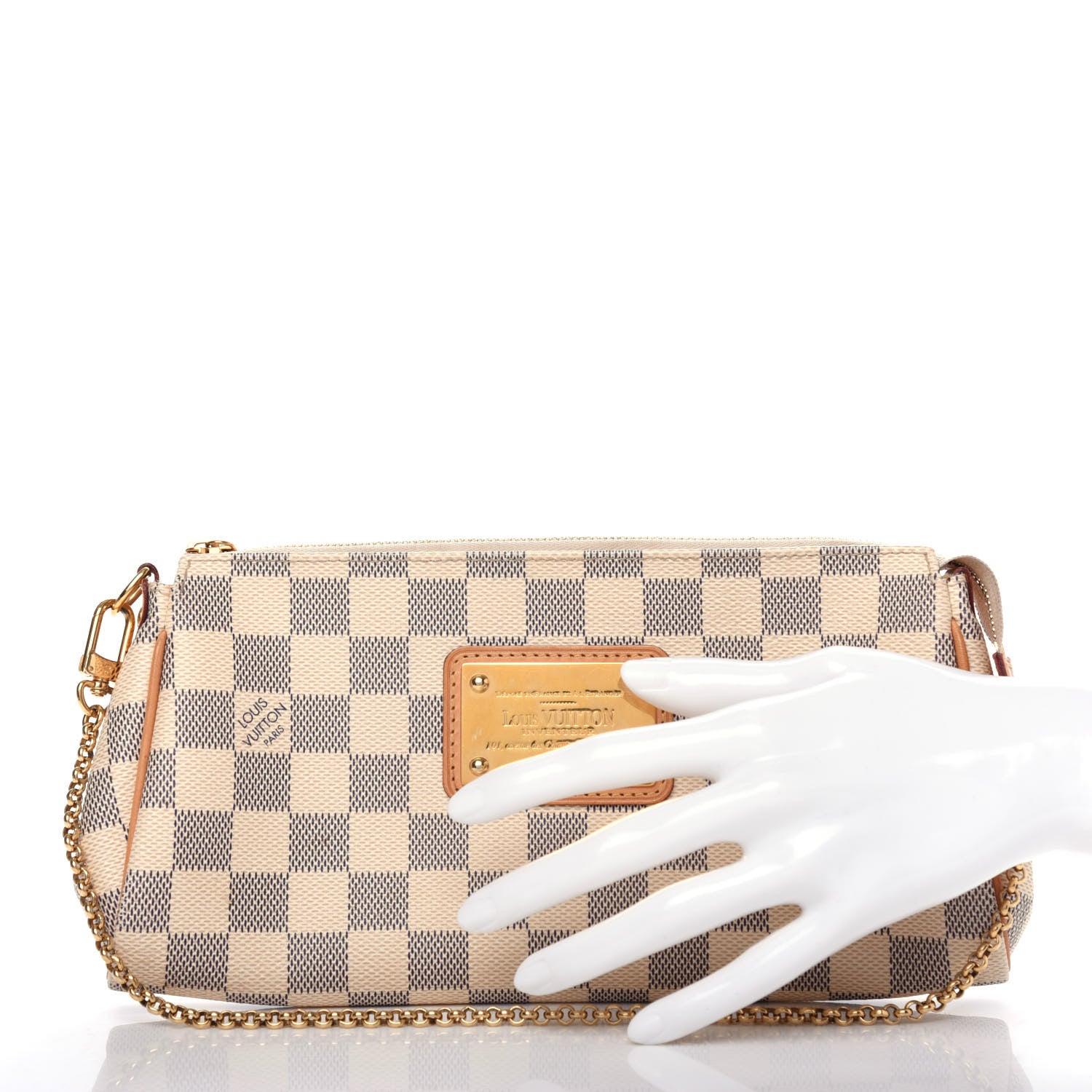 Louis Vuitton Damier Azur Eva Clutch 2 of 11
