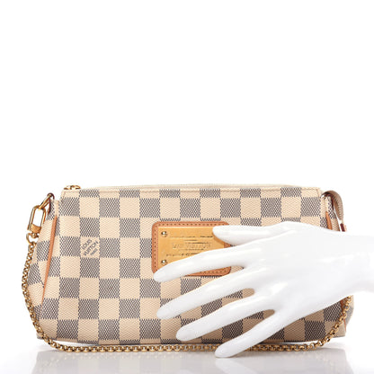 Louis Vuitton Damier Azur Eva Clutch 2 of 11