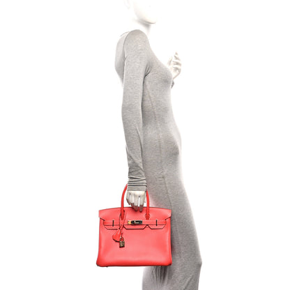 Hermes Epsom Candy Birkin 30 Rose Jaipur Gold 2 of 10