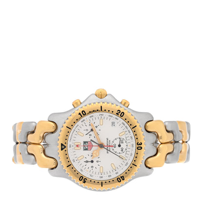Tag Heuer Stainless Steel 39mm Professional Chronograph Quartz Watch White CG1120 2 of 4
