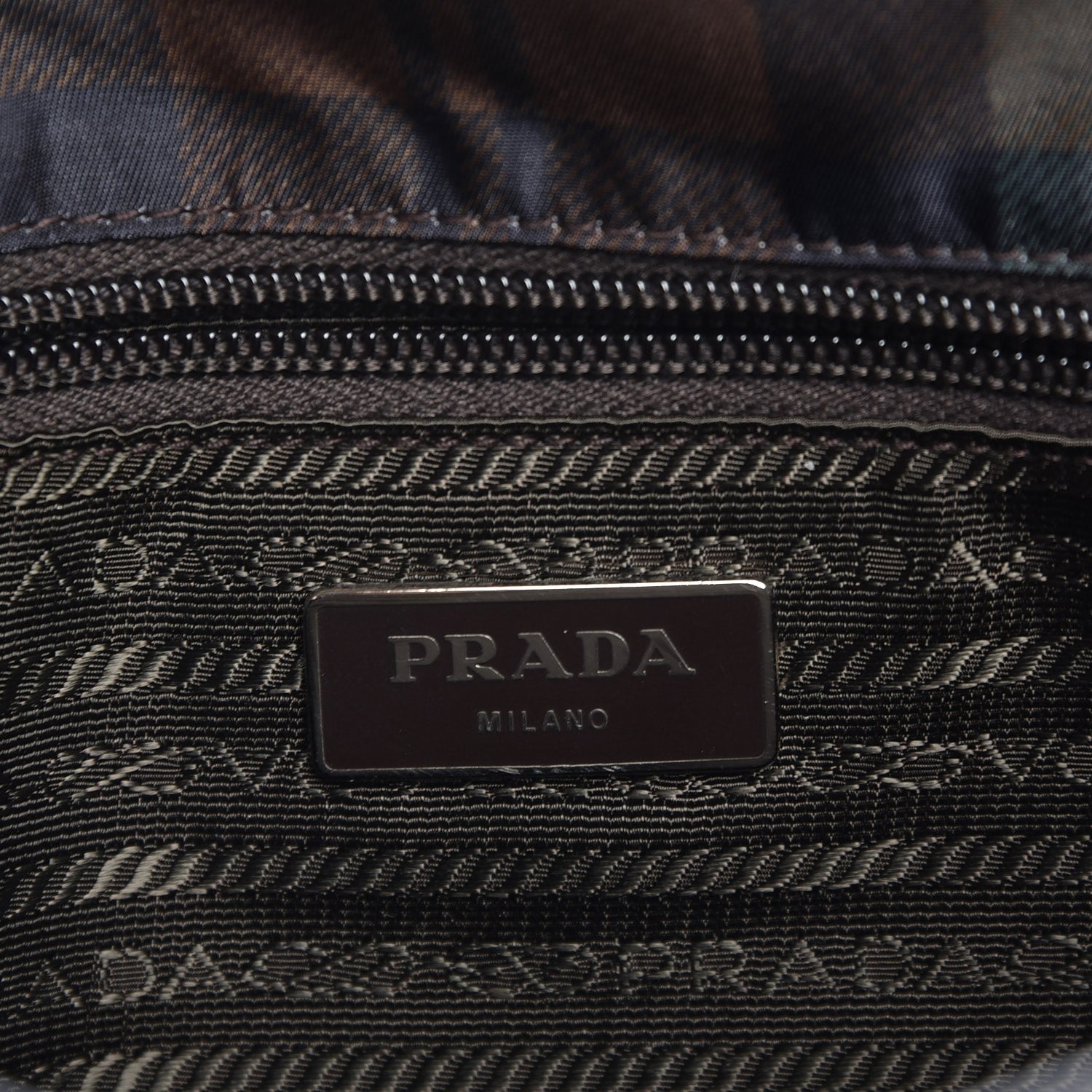 Prada Tessuto Scozzes Saffiano Messenger Bag Brown Watch 6 of 9