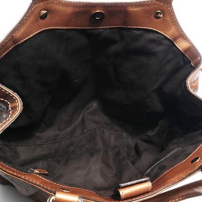 Gucci Metallic Guccissima Medium Sukey Tote Bronze 5 of 8