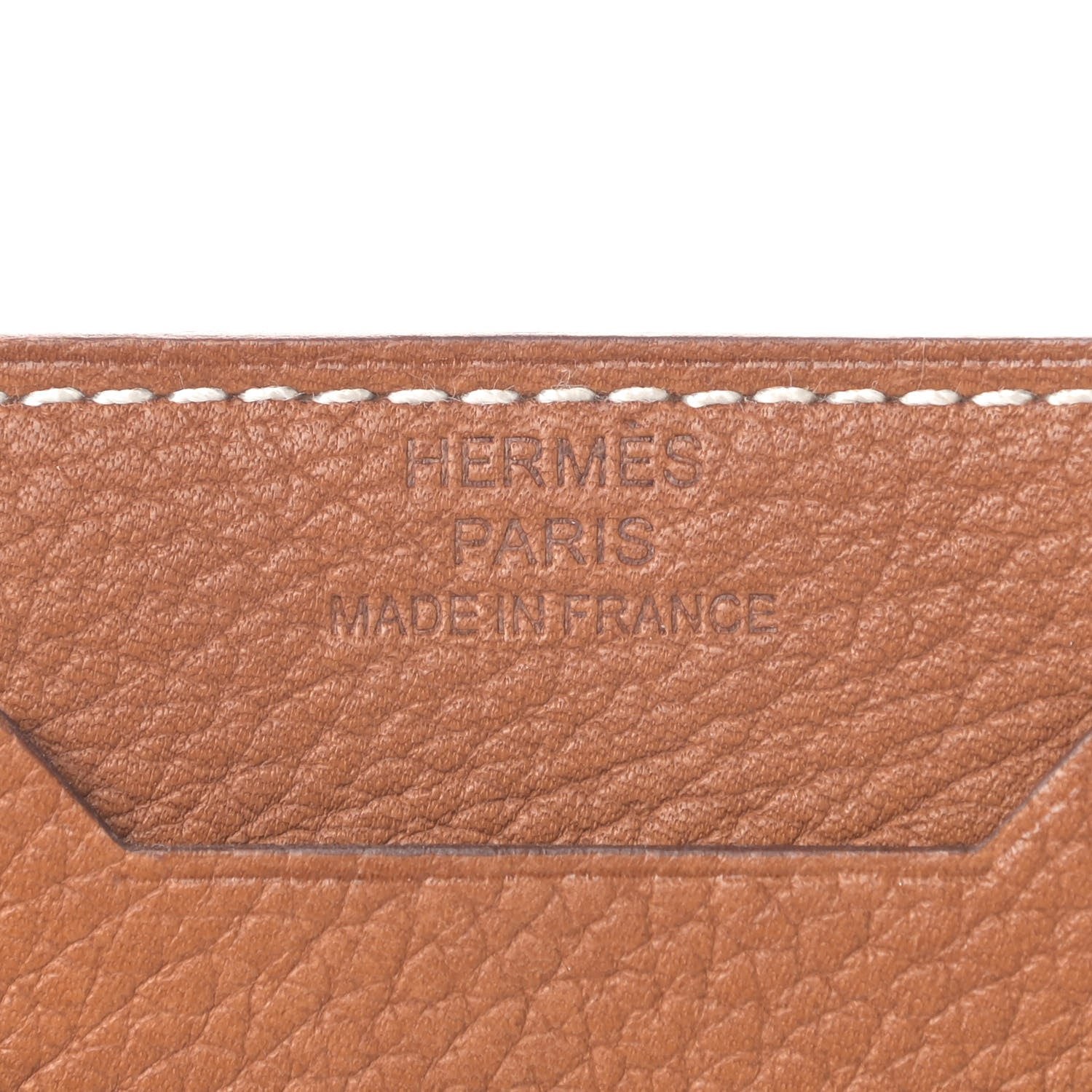 Hermes Barenia Faubourg City 3CC Card Holder Fauve 5 of 12