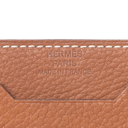 Hermes Barenia Faubourg City 3CC Card Holder Fauve 5 of 12
