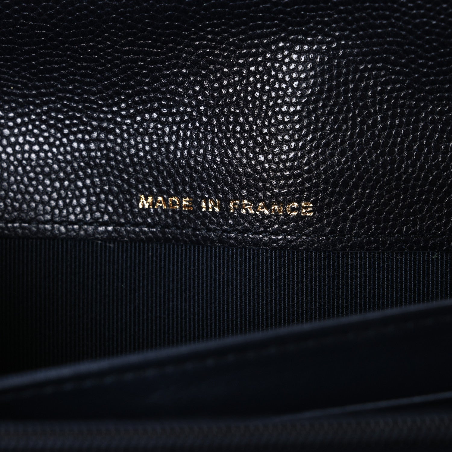 Chanel Caviar Quilted Large Gusset Flap Wallet Navy 7 of 9