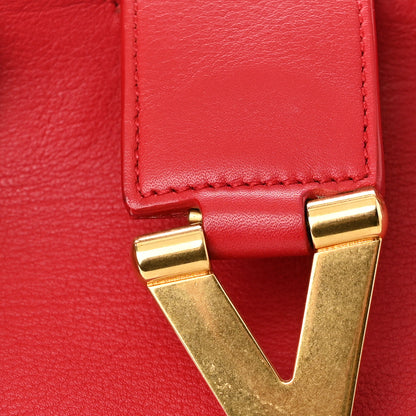 Saint Laurent Calfskin Medium Classic Y Cabas Red 9 of 11