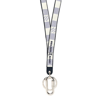 Louis Vuitton Damier Coastline Lanyard Key Holder White 1 of 3