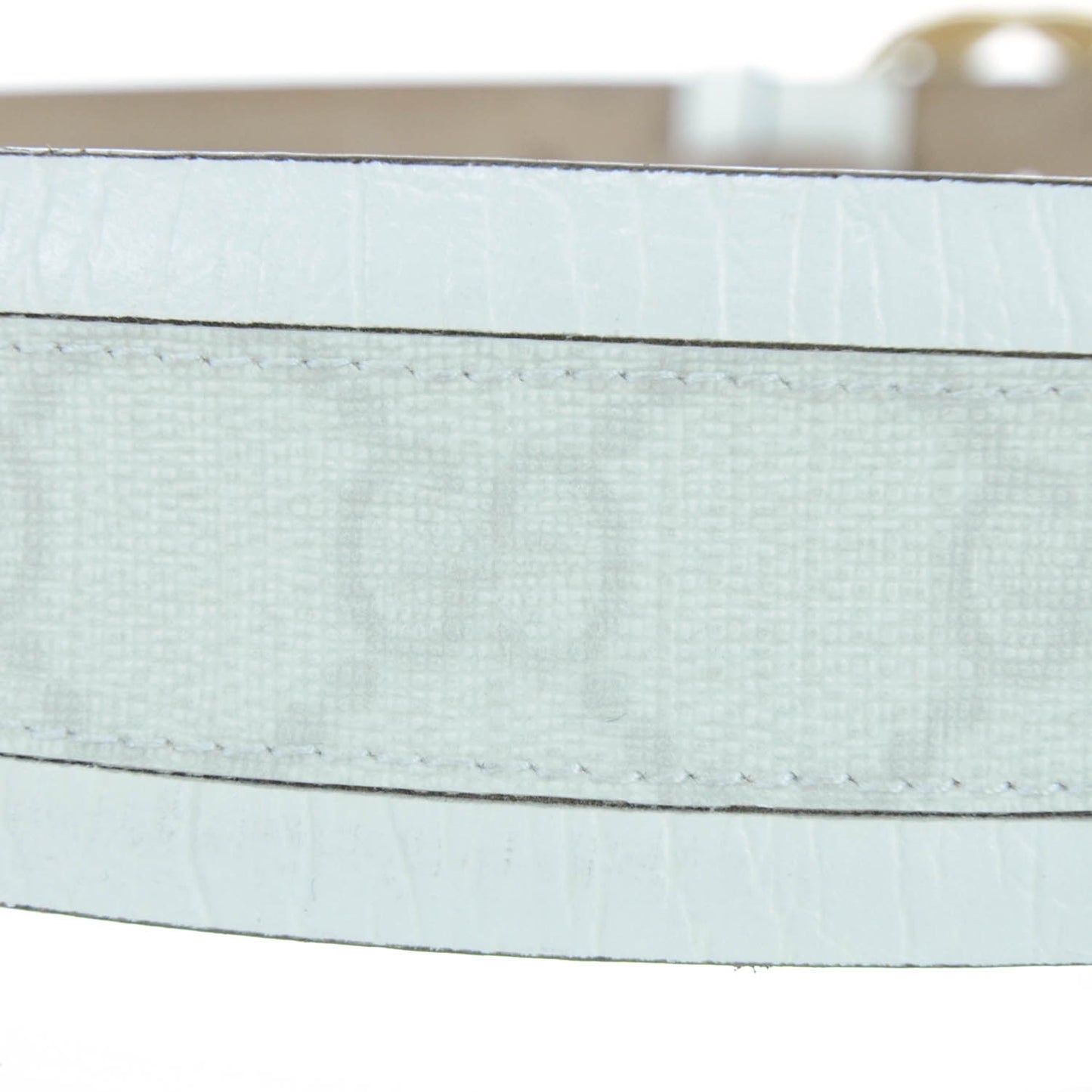 GG Plus Monogram Calfskin Interlocking G 40mm Belt 85 34 White