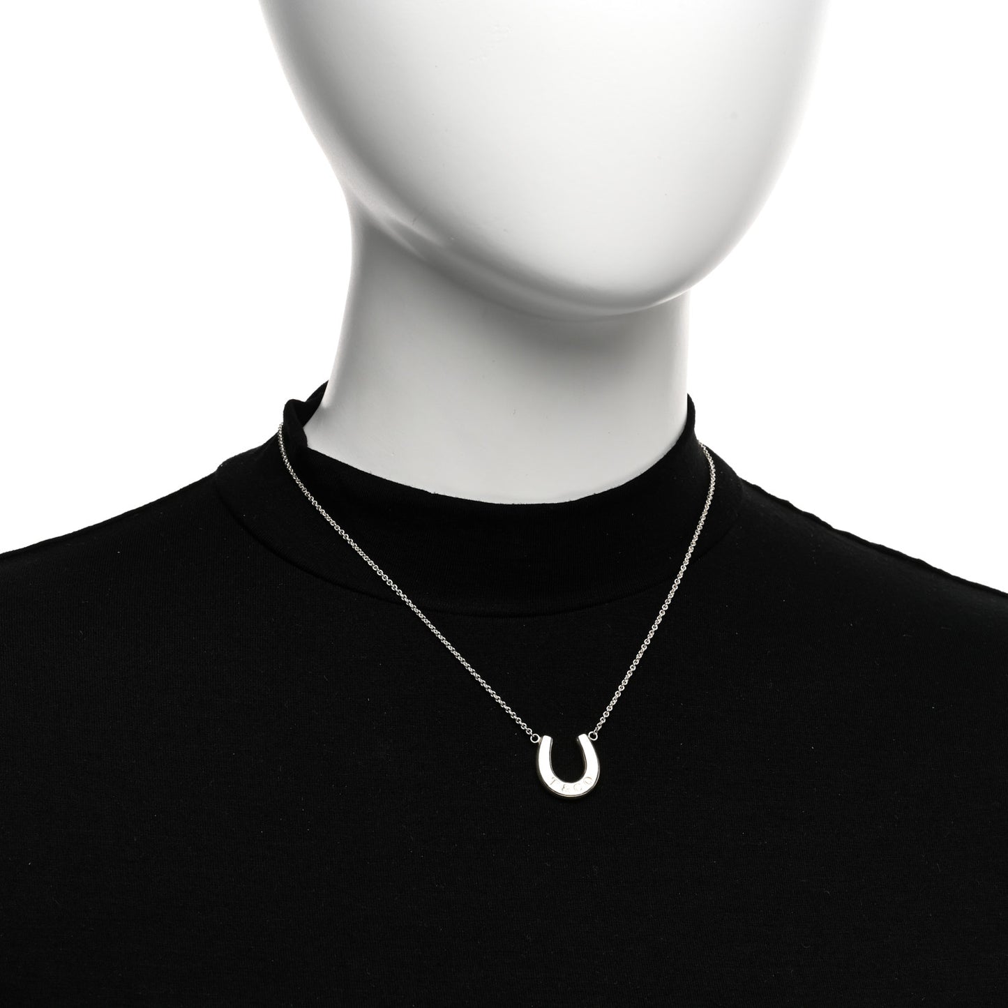 Sterling Silver 1837 Horseshoe Pendant Necklace