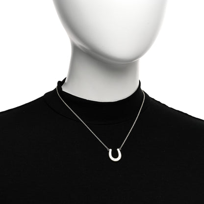 Tiffany Sterling Silver 1837 Horseshoe Pendant Necklace 2 of 4